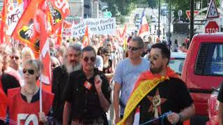 Manifestation de la fonction publique à Angoulême [upl. by Akemehc]