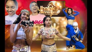 TEACHING MANISHA RANI BELLY DANCE AT JHALAK DIKHLAJA  SAUMYA KAMBLE  VLOG 6 [upl. by Ahsauqram]