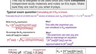 Quick review  weak acids and Ka expressions [upl. by Yasu]