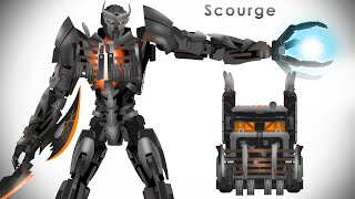 Scourge RISE OF THE BEASTS transform  Transformers Short Series [upl. by Atsed]