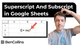 How To Add Superscript And Subscript Characters in Google Sheets [upl. by Mandel]