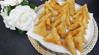 Easy meaty sambosa recipe at home samosa [upl. by Lyman]