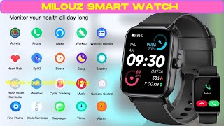 Best Smart Watch  Best Smart Watch Low Price  MILOUZ Smart Watch  Amazon USA [upl. by Rosemonde962]