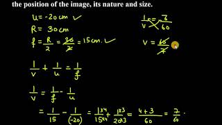 14 An object 50cm in length is placed at a distance of 20 cm in front of a convex mirror of rad [upl. by Kaleb]