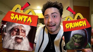 DO NOT ORDER SANTA CLAUS AND GRINCH HAPPY MEAL AT 3 AM GROSS [upl. by Ahsiken]