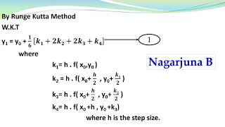 Runge Kutta Method to Solve Ordinary Differential Equation of 1st Order amp 1st Degree RK Method Pb1 [upl. by Oiramej]