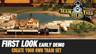 Train Yard Builder Early Demo first look We complete the tutorial and build a small layout [upl. by Walt468]