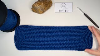 10 Comment faire un fond de sac au crochet  Rectangle en mailles serrées  débutant tutojoiecrea [upl. by Bekelja576]