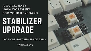 No More Space Bar Rattle Replacing the Stabilizers on my GMMK Mechanical Keyboard ft Holy Pandas [upl. by Giacamo581]