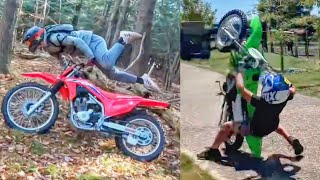 How NOT to Ride a Dirt Bike  EPIC Crashes amp Fails 2023 [upl. by Tabina]