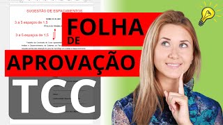 Passo a passo de como fazer uma folha de aprovação do TCC [upl. by Yaker]