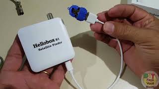 Hellobox B1 Apontador de Satélite Como Usar  Unboxing  Substituto do Satlink [upl. by Lesli]