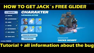 Jack´s GRATIS Schiff Gleiter TROTZ Bug kriegen fortnite fyp free FortniteDE [upl. by Amaras788]