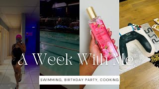 VLOG Hubbys Surprise Birthday  We Started Swimming Lessons  Steak Dinner  Toiletries TopUp Haul [upl. by Oznol471]