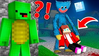 How JJ and Mikey Got TRAPPED by Huggy Wuggy in Minecraft Maizen Challemge [upl. by Akinaj690]