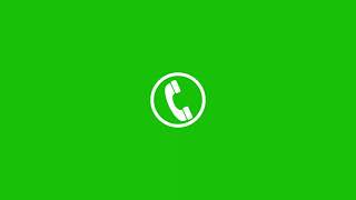 Phone call icon animation green screen video calling icon [upl. by Adamsun]