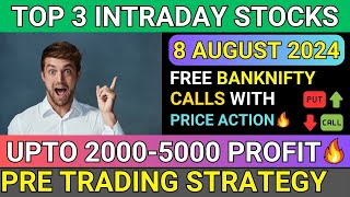 Best Intraday Stocks For Tomorrow 8 AUGUST 2024 Best Intraday Stocks To Buy TomorrowIntraday Tips [upl. by Yenruogis670]