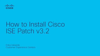 How to Install Cisco ISE Patch [upl. by Adaran545]