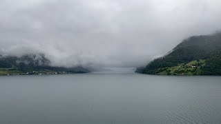 4K Norway Nordfjord and Innvikfjorden at sunrise in June [upl. by Calesta]