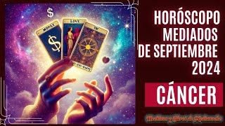 CÁNCER♋ Mediados de SEPTIEMBRE 11 al 20 del 2024✨ DINERO AMOR Y SUERTE 🤑💖🍀 Cancer Tarot [upl. by Amsirak101]