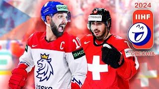 ŠVÝCARSKO  ČESKO  MS v hokeji 2024 🏒 [upl. by Llednahs]