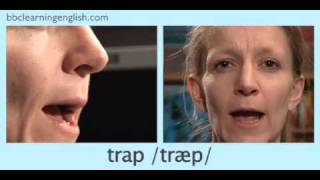 English Pronunciation 👄 Short Vowel  æ  ‘trap’ ‘stamp’ amp ‘back’ [upl. by Aztiram]