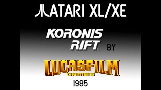 Atari XLXE  Koronis Rift Lucasfilm Games 1985 [upl. by Hansel78]