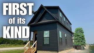 A 2 STORY modular home single wide thats NOW AVAILABLE on the market Prefab House Tour [upl. by Adniles]