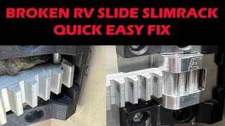 Broken RV Slide Lippert SlimRack Failure Quick and Easy fix [upl. by Ddat]