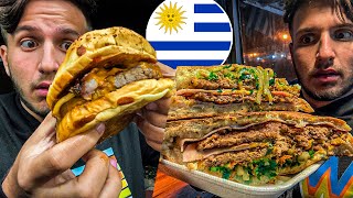 Probando COMIDA CALLEJERA en URUGUAY 🇺🇾  ¿Que se come acá [upl. by Stochmal744]