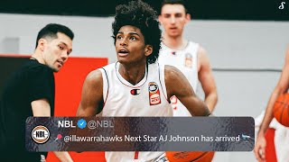 First Look At Illawarra Hawks Next Star AJ Johnson [upl. by Engud]