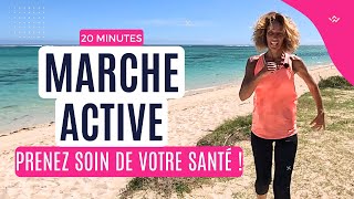 20 MIN MARCHE ACTIVE  Sport à la maison pour être en forme en samusant [upl. by Nahtanoj17]