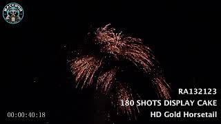 RA132123 Raccoon Fireworks 180 SHOTS DISPLAY CAKE 13G [upl. by Dilks]