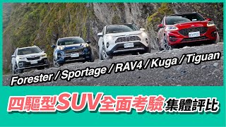 四驅型SUV全面考驗！RAV4KugaForesterSportageTiguan集體評比【Mobile01 小惡魔動力研究室】 [upl. by Martreb938]