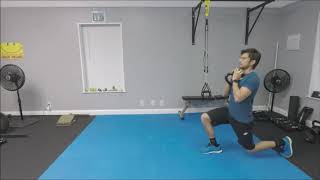 Desplantes Caminando con Pesas Rusas  Kettlebell Walking Lunges [upl. by Carpenter]