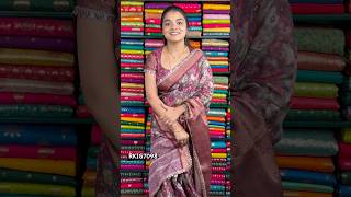 Silk Kota Kanchi Border LessCutwork Ash And Maroon Mix Saree rkcollectionsarees [upl. by Reinnej631]