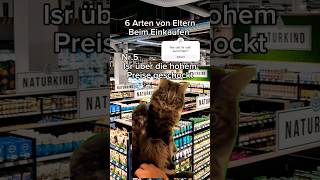 6 Arten von Eltern beim Einkaufen katzenvideos katze lustig comedy einkauf eltern memes [upl. by Netsreik973]