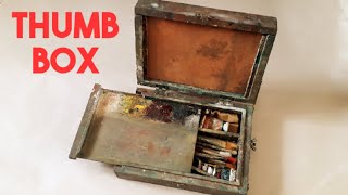 Pochade Box  Plein air Painting  Thumb Box  Homemade Pochade Box [upl. by Anahahs]