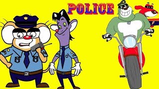 RatATat Mice Police Chase amp Ice cream Thieves Police Car 3 Chotoonz Kids Funny Cartoon Videos [upl. by Alleiram]