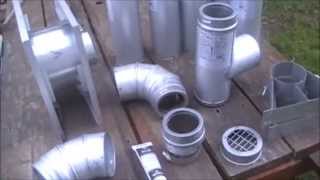 Step by Step install of pellet stove pipe exhaust kit [upl. by Atworth]