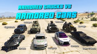 GTA V Online Armored Cars vs Armored trucks [upl. by Attenhoj]