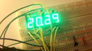 Arduino  Temperature Displayed on 4 Digit 7 segment common anode [upl. by Kwabena]