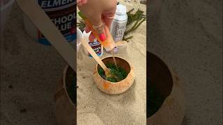 I Made SLIME at THE BEACH 😱🏖️🌊👙how to make slime [upl. by Esoj]