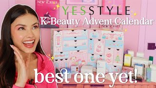 Unboxing the YesStyle 2024 KBeauty Advent Calendar ✨ 500 of KBeauty for 165 [upl. by Novel]