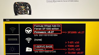 Thrustmaster SF1000 Firmware update to version 627 September 2023 [upl. by Noir]