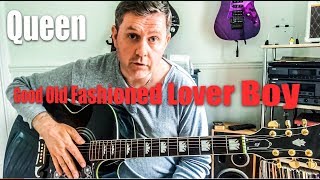 Good Old Fashioned Lover Boy  Queen  Acoustic Guitar Lesson [upl. by Adohr]