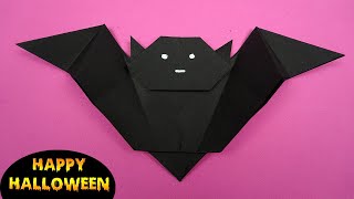 Halloween Deko selber basteln  Fledermaus falten aus papier  Basteln mit papier [upl. by Tamarah]