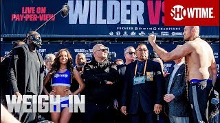 Wilder vs Fury WeighIn  Dec 1 on SHOWTIME PPV [upl. by Enivid124]