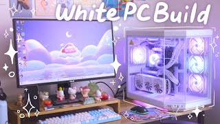 Building my first PC  White Aesthetic RTX4080 Super Hyte Y70 Gaming amp Productivity build [upl. by Agarhs]