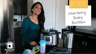 Sterilizing Baby Bottles in the Instant Pot  Episode 052 [upl. by Seuqirdor516]